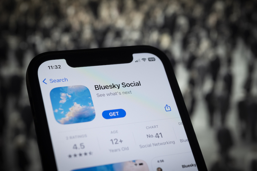 Stock art of Bluesky in the iOS market