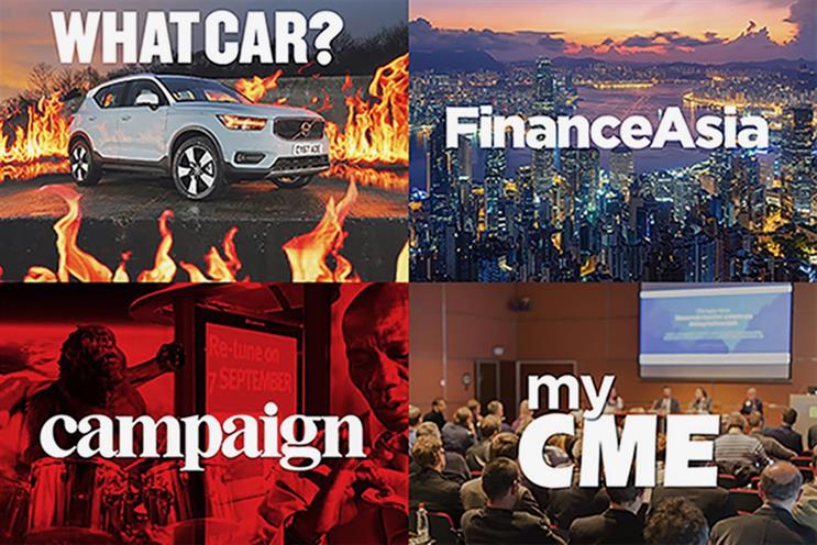 Haymarket Media Group titles including What Car?, Finance Asia, MyCME and Campaign