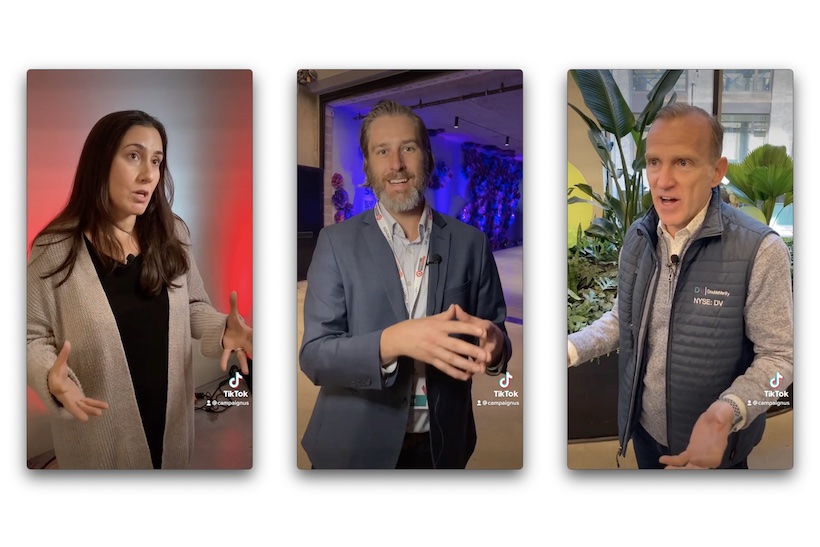 Jessica Brown, Jesse Contario and Mark Zagorski at Advertising Week New York