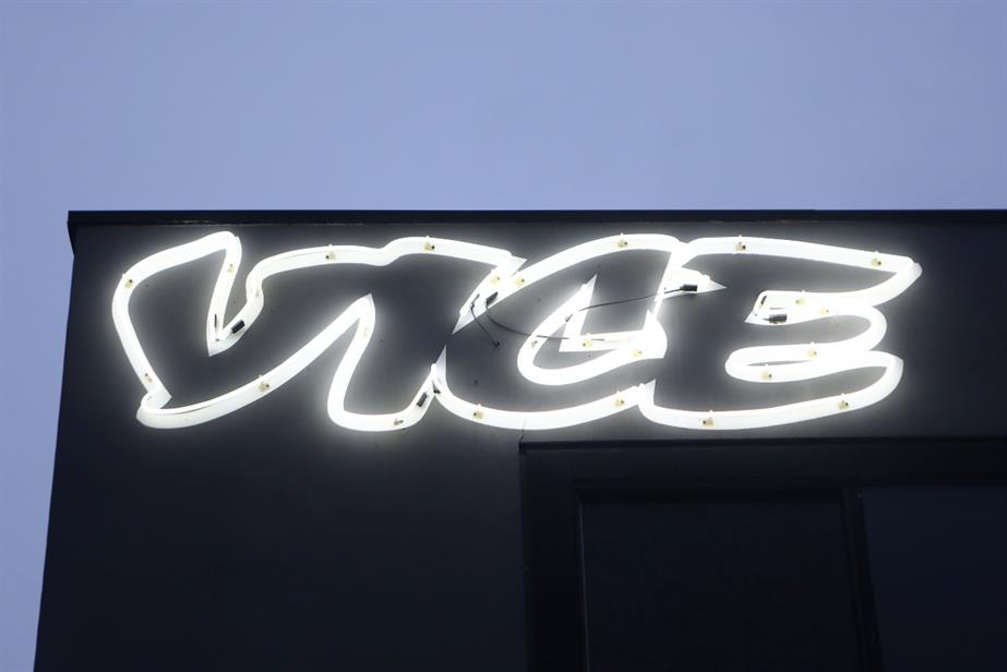 Vice logo in glowing letters